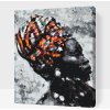 Vymalujsisam.sk Maľovanie podľa čísiel - Africká žena Veľkosť: 40x50cm, Rám: Na kartónovej doske