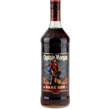 Captain Morgan Dark Rum 40% 1 l (čistá fľaša)