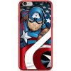 Púzdro Apple iPhone XR Marvel Chrome Captain America 004 červené
