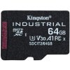Kingston Industrial/micro SDHC/64GB/100MBps/UHS-I U3 / Class 10 (SDCIT2/64GBSP)