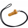 Aventurin oranžový Penis amulet pro plodnost, přívěsek přírodní kámen ručně broušený 3 cm, kámen štěstí a prosperity