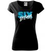 Six seven - písmo - Dámske tričko Pure - XL ( Čierna )