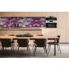 DIMEX | Dibond doska za kuchynskú linku | DBW-26060-284 Abstraktná fialová maľba | 260 x 60 cm + Dibond obkladová doska Dimex do kuchyne Abstraktná fialová maľba v rozmere 260 x 60 cm