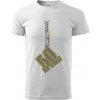 50 rokov na krku reťaz - Klasické pánske tričko vyššej gramáže - 3XL ( Biela )