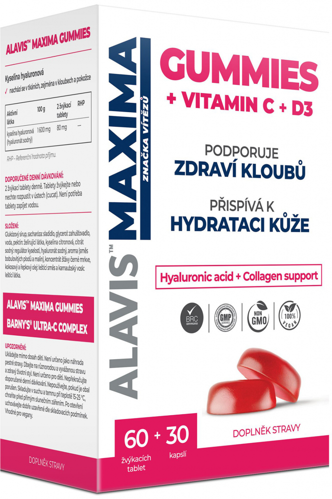 Alavis MAXIMA gummies 60 tablet 30 kapslí