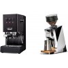 Gaggia Classic E24 BC, black + Eureka Mignon Zero 65 Speedy, CR chrome