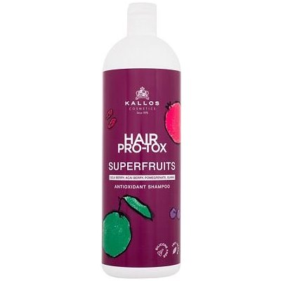 Kallos Cosmetics Hair Pro-Tox Superfruits Antioxidant Shampoo 1000 ml jemný čisticí a posilující šampon pro ženy