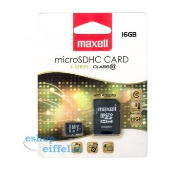 Maxell microSDHC 16GB class 10 + adapter 854717