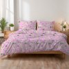 TiaHome Obliečky krep Margaretky ružov - 90x70 140x200