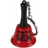 OOTB Ringing for Sex – prívesok na klúče, zvonček na sex (červeno-čierny)