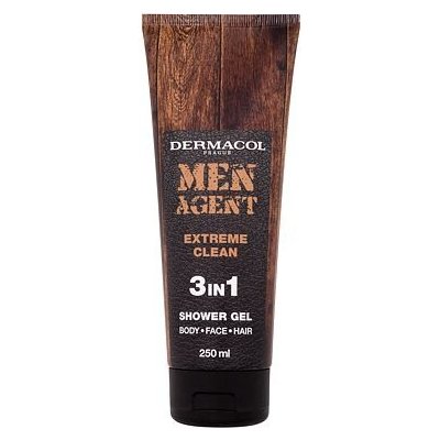 Dermacol Men Agent Extreme Clean 3in1 sprchový gel 250 ml pro muže