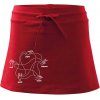 Kameň nožnice papier Spock - Športová sukne - two in one - M ( Červená )