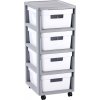 CURVER INFINITY 4x11L Zásuvky 36x69x30cm biele 04355-Y36