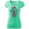 Basketbal kostra - Dámske tričko Pure - M ( Mätová )