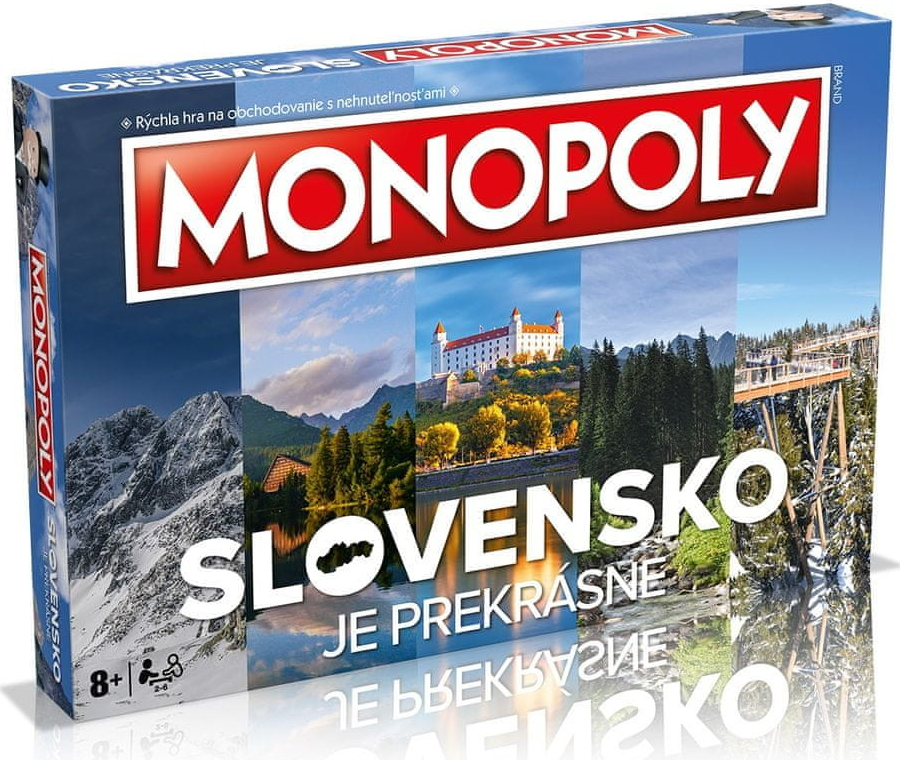 Winning Moves Monopoly Slovensko je prekrásné
