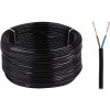ELEKTROKABEL Elektrický kábel OMYp 2x0,5 300/300V čierny