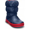 Crocs Winter Puff Boot Kids Navy Red