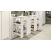 KESSEBÖHMER KES 002140 K-Line, bočný kôš, 150mm, 90° 3D, biela (komplet) 1060010301