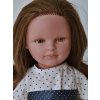 Realistická panenka Nina - puntíkaté šaty od firmy Lamagik ze Španělska (španělská panenka - 42 cm)