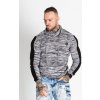 Pánsky sveter CIPO & BAXX CP252 BLACK-GREY Farba: Sivá, Konfekčná veľkosť: XXL