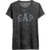 GAP Dámske tričko V SS LOGO CLASSIC TEE tmavo sivá čierna