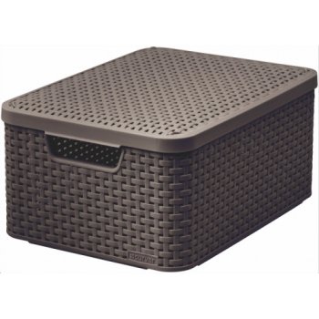 CURVER úložný box RATTAN M, 39,3 x 29,3 x 18,7 cm, hnedý, 03618-210