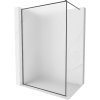 MEXEN/S - Kioto-F Sprchová zástena WALK-IN s rámom 140 x 202, dekor 8 mm, grafit kartáčovaná 800-140-104-66-30