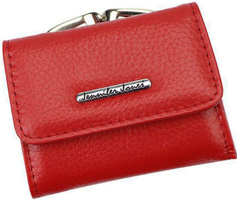 Jennifer Jones Mini dámska kožená peňaženka L5258 červená