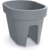 Prosperplast Kvetináč na zábradlie LOFLY RAILING 39,6 cm - farba: sivý kameň