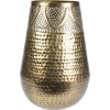 Vysoká kovová váza s potlačeným vzorovaním v zlatom farebnom prevedení výška 39 cm 31031