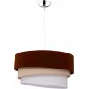 Duolla | Duolla - Luster na lanku TRIO 1xE27/40W/230V pr. 45 cm hnedá/béžová/biela | DU7790