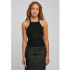 Urban Classics Dámske tielko Ladies Rib Knit Crossed Back Top Farba: Black, Veľkosť: L