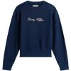 Tommy Hilfiger Mikiny LUREX SCRIPT REG SWT WW0WW47159 Modrá