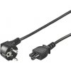 PREMIUMCORD Kabel napájecí 230V pro NTB (3pin, Schuko, trojlístek) 2m kpspt2