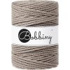 Bobbiny 3PLY Macrame Rope 5 mm 100 m Coffee Špagát