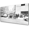 Skleneny obraz Mesto história retro 100x50 cm