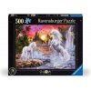 Svietiace puzzle Ravensburger 500 dielikov Jednorožce v rieke