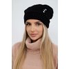 Fashionweek dámska zimná čiapka s ozdobnými kamienkami k395 Čierna
