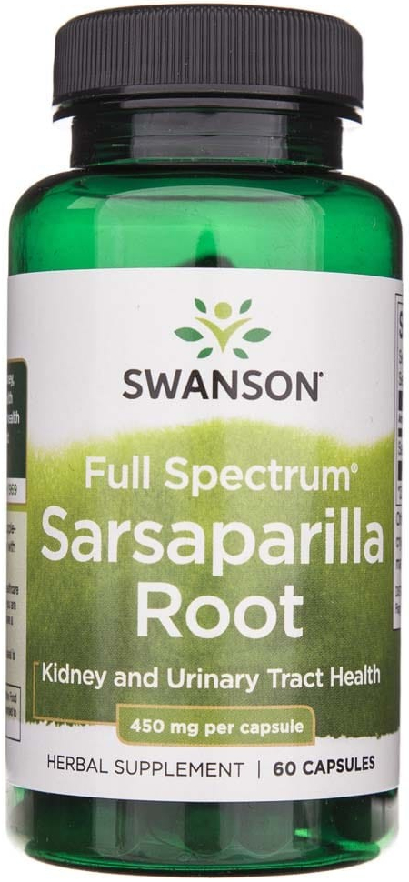 Swanson Sarsaparilla Root 60 kapsule 450 mg