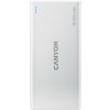 Canyon PB-108, Powerbank, Li-Pol, 10.000 mAh, Vstup: 1x Micro-USB, 1x Lightning, Výstup: 2x USB-A, biela CNE-CPB1008W