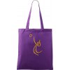 Volejbal zlatá - Taška bavlnená - 42 x 38 cm ( Fialová )