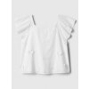 GAP Baby top s volánmi Biela 5YRS