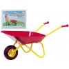 Teddies Plechové koliesko Yupee veľké červené 78x40x32cm v krabici