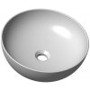 RAVAK UNI B SLIM Ø40cm umývadlo na dosku okrúhle, bez prepadu, keramika, XJX01140003