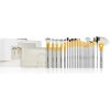 Zoë Ayla Makeup Brush Set štetec na korektor 1 ks + kefka na mihalnice a obočie 1 ks + štetec na mihalnice 1 ks + štetec na očné tiene 9 ks + štetec na make-up 1 ks + štetec na rozjasňovač 1 ks + štet