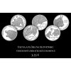 Súbor strieborných euromincí 3 x 3,33 € (2025) - Rys, Vlk, Medveď - Fauna a Flóra na Slovensku