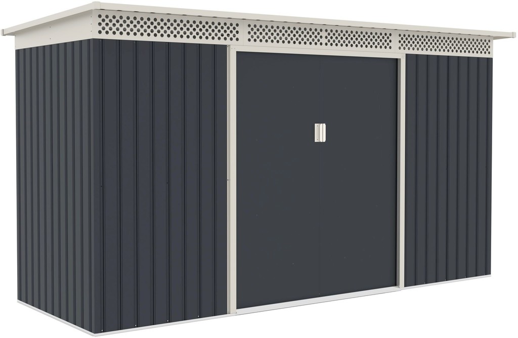 G21 Záhradný domček GRAH 483 - 340 x 142 cm, antracitový