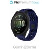 FixPremium - Univerzálny Silikónový Remienok pre Garmin (20mm), modrý