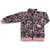 ESITO Mikina na zips Purple flower - zelená Veľ. 104