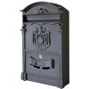 Poštová schránka 255x405x90mm , 580/AL čierna